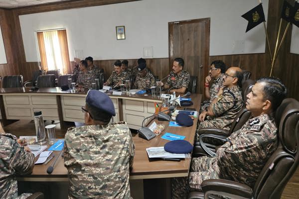   DG CRPF review security preparedness for SANJY2025